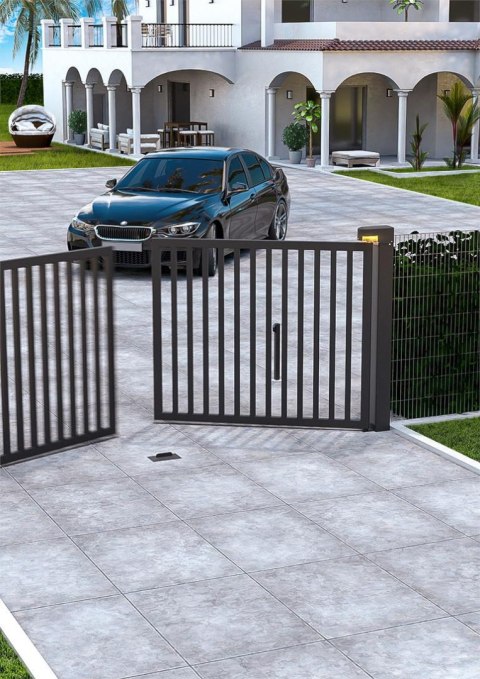 Zestaw FAAC S2500I do 5m bram dwuskrzydłowych (kolor RAL7021)