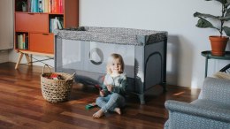 Łóżeczko turystyczne stefi grey concrete multicolor