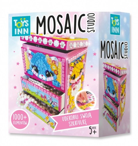 Zestaw kreatywny szkatułka mozaika kotek Zestaw kreatywny szkatułka mozaika kotek