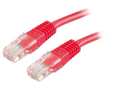 PATCHCORD U/UTP KAT.5E 1 m CZERWONY PATCHCORD U/UTP KAT.5E 1 m CZERWONY