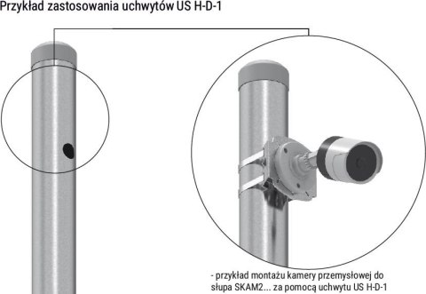 UCHWYT SŁUPOWY ATS US H-D UCHWYT SŁUPOWY ATS US H-D