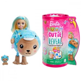 Lalka barbie cutie reveal chelsea miś - delfin