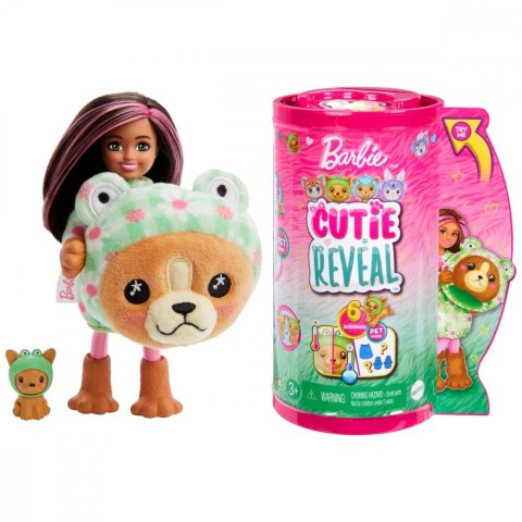 Lalka barbie cutie reveal chelsea piesek - Żaba Lalka barbie cutie reveal chelsea piesek - Żaba