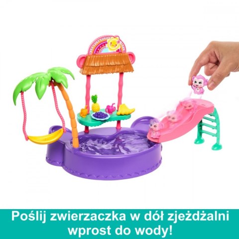 Zestaw enchantimals tropikalny basen + lalka małpka Zestaw enchantimals tropikalny basen + lalka małpka