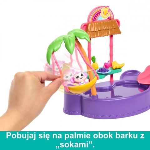 Zestaw enchantimals tropikalny basen + lalka małpka Zestaw enchantimals tropikalny basen + lalka małpka