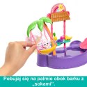 Zestaw enchantimals tropikalny basen + lalka małpka