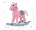 Koń na biegunach Łatek pink
