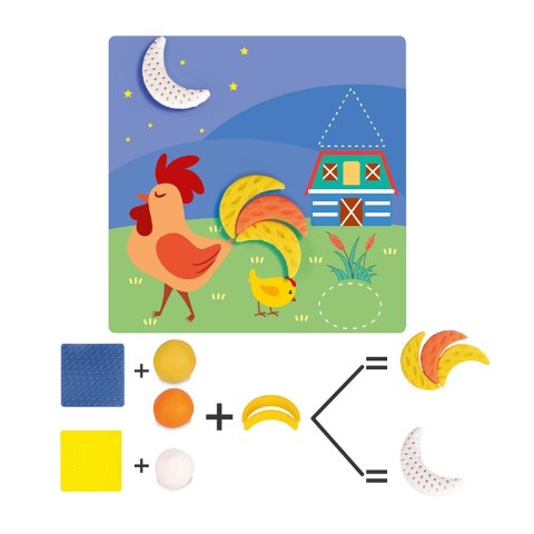 Zestaw plastusiowe zabawy - geometryczne kształty Zestaw plastusiowe zabawy - geometryczne kształty
