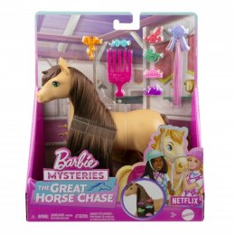 Konik barbie pepper z brązowymi włosami do stylizacji