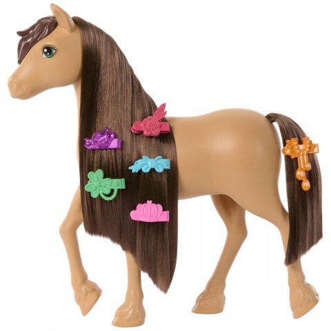 Konik barbie pepper z brązowymi włosami do stylizacji Konik barbie pepper z brązowymi włosami do stylizacji