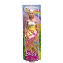 Lalka barbie księżniczka z długimi włosami, żółto-blond