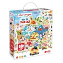 Puzzle obserwacyjne - mapa polski 100 elementów