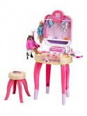 Toaletka barbie z lampą do paznokci hybryd