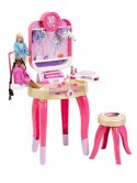 Toaletka barbie z lampą do paznokci hybryd