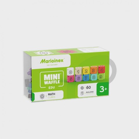 Klocki mini waffle edu - kostki matematyczne 60 elementów Klocki mini waffle edu - kostki matematyczne 60 elementów