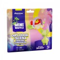 Klocki mini waffle - saszetka diplodok i scena 25 elementów
