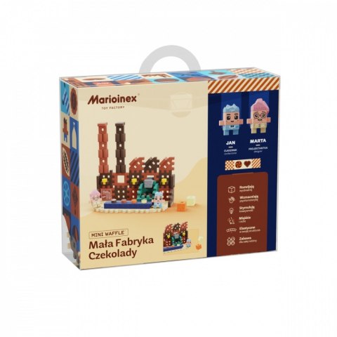 Klocki mini waffle wedel - mała fabryka czekolady 100 elementów Klocki mini waffle wedel - mała fabryka czekolady 100 elementów