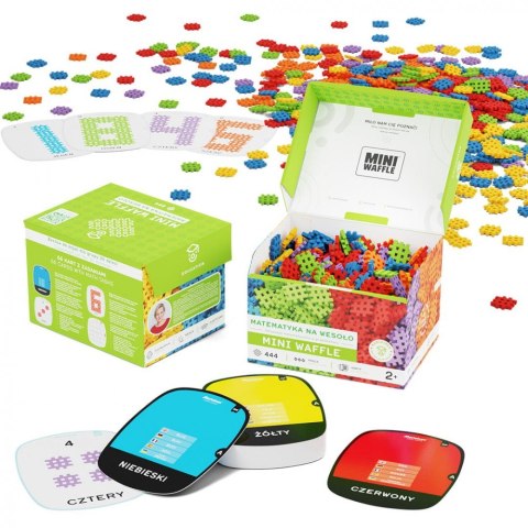 Klocki waffle mini - matematyka na wesoło 444 elementów Klocki waffle mini - matematyka na wesoło 444 elementów