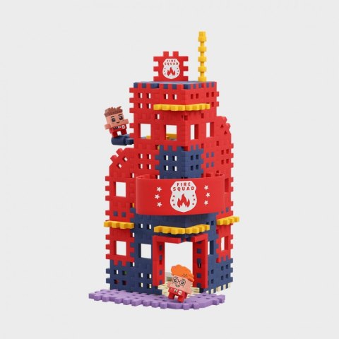 Klocki waffle mini - remiza strażacka 280 elementów Klocki waffle mini - remiza strażacka 280 elementów