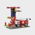 Klocki waffle mini - remiza strażacka 280 elementów