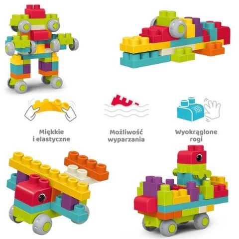 Klocki małych geniuszy - soft 62 elementy Klocki małych geniuszy - soft 62 elementy