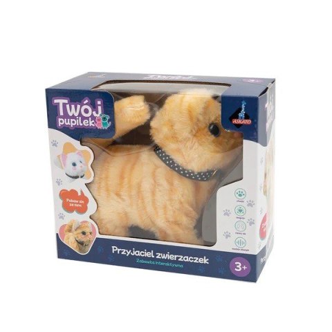 Maskotka interaktywna twój pupilek - kotek brązowy Maskotka interaktywna twój pupilek - kotek brązowy