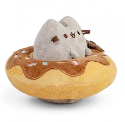 Maskotka pusheen in a chocolate donut Maskotka pusheen in a chocolate donut