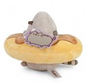 Maskotka pusheen in a chocolate donut