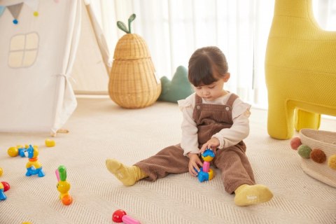Klocki magnetyczne stick-o zestaw kot i pies 27 elementów Klocki magnetyczne stick-o zestaw kot i pies 27 elementów