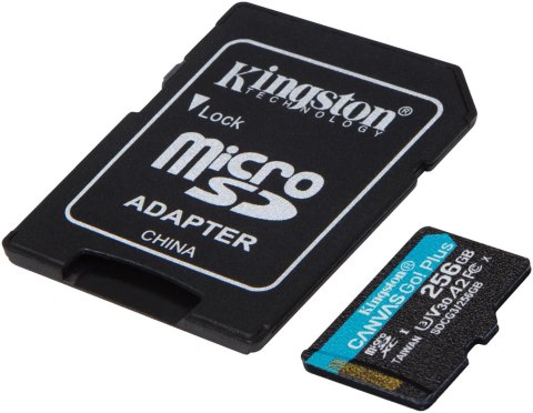 Karta pamięci microSD Kingston Canvas Go Plus microSDXC C10 UHS-I 256GB Karta pamięci microSD Kingston Canvas Go Plus microSDXC C10 UHS-I 256GB