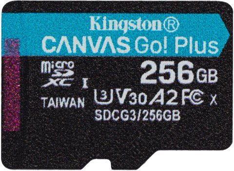 Karta pamięci microSD Kingston Canvas Go Plus microSDXC C10 UHS-I 256GB Karta pamięci microSD Kingston Canvas Go Plus microSDXC C10 UHS-I 256GB