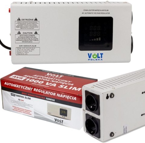 Stabilizator napięcia Volt Polska AVR 1000VA Slim Stabilizator napięcia Volt Polska AVR 1000VA Slim