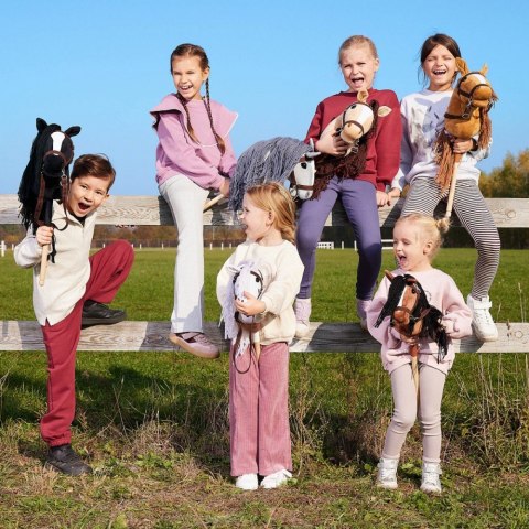 Koń na kiju hobby horse hoppihorse a3 bay - ciemny brąz, maść gniada Koń na kiju hobby horse hoppihorse a3 bay - ciemny brąz, maść gniada