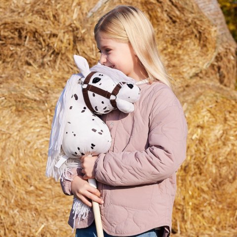 Koń na kiju hobby horse hoppihorse a3 leopard - biały, maść tarantowata Koń na kiju hobby horse hoppihorse a3 leopard - biały, maść tarantowata