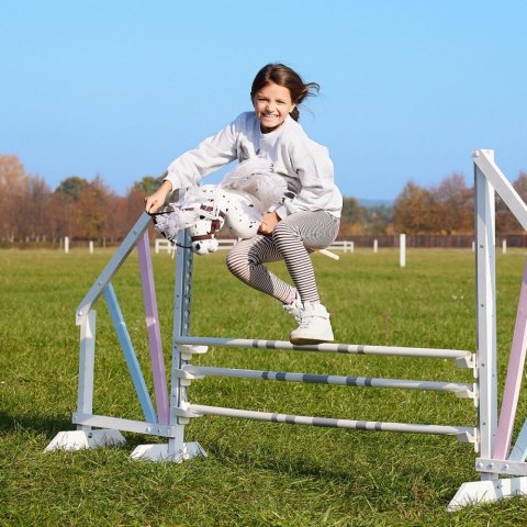 Koń na kiju hobby horse hoppihorse a3 leopard - biały, maść tarantowata Koń na kiju hobby horse hoppihorse a3 leopard - biały, maść tarantowata