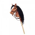 Koń na kiju hobby horse hoppihorse a4 bay - ciemny brąz, maść gniada