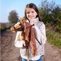 Koń na kiju hobby horse hoppihorse a4 chestnut - brąz, maść kasztanowata