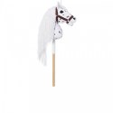 Koń na kiju hobby horse hoppihorse a4 leopard - biały, maść tarantowata