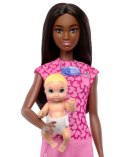 Lalka barbie lekarz pediatra ciemne włosy