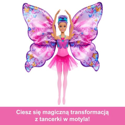 Lalka barbie motylkowa baletnica 2w1 przemiana Lalka barbie motylkowa baletnica 2w1 przemiana