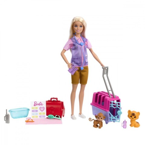Lalka barbie ratowniczka zwierząt kariera Lalka barbie ratowniczka zwierząt kariera