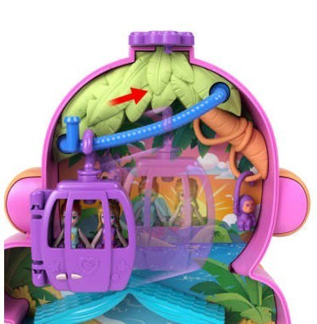Polly pocket kompaktowa torebka małpka Polly pocket kompaktowa torebka małpka