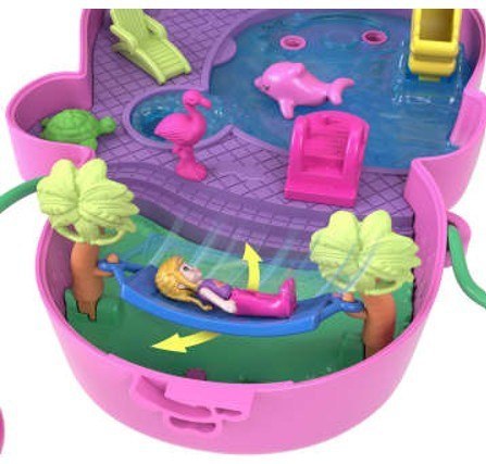 Polly pocket kompaktowa torebka małpka Polly pocket kompaktowa torebka małpka