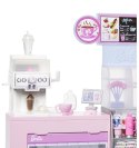 Zestaw z lalką baristką barbie kawiarnia