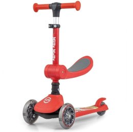 Hulajnoga scooter fuzzy red