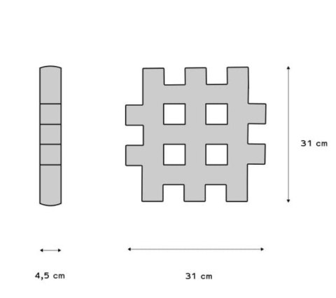 Klocki waffle maxi 24 elementy Klocki waffle maxi 24 elementy