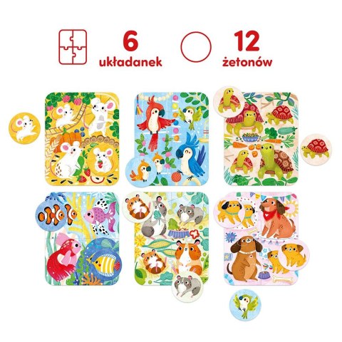 Puzzle myszka i przyjaciele Puzzle myszka i przyjaciele
