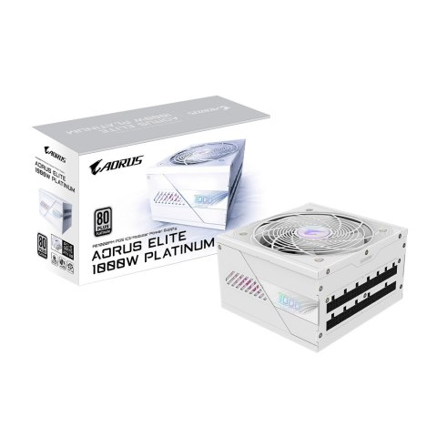 Zasilacz Gigabyte AORUS ELITE P1000W 80+ Platinum Modular PCIe 5.0 ICE (GP-AE1000PM PG5 ICE) Zasilacz Gigabyte AORUS ELITE P1000W 80+ Platinum Modular PCIe 5.0 ICE (GP-AE1000PM PG5 ICE)