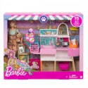 Zestaw z lalką barbie sklepik-salon dla zwierzaków