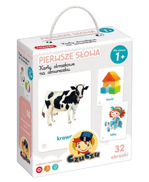 Karty obrazkowe na sznurku - pierwsze słowa Karty obrazkowe na sznurku - pierwsze słowa